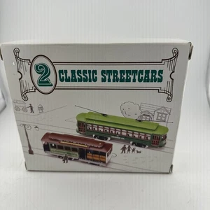 2 HO Scale Train Classic Streetcars Powell & Mason #4 & Desire Street #463 NIB - Afbeelding 1 van 3