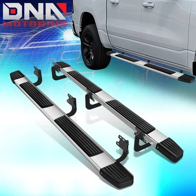 For 2019-2022 Ram 1500 Crew Cab 6" Stainless Side Step Nerf Bar Running Boards - Image 1 of 4
