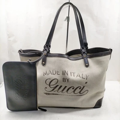 NO TARIFF Gucci Tote Bag Beige Canvas 4747291 - Image 1 of 4