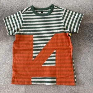 New Tea Collection Shirt Size 6-7 Short Sleeves Green - Picture 1 of 3