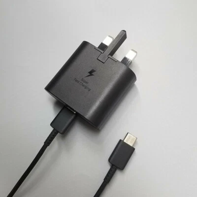 Samsung 25w Super Fast Charger or 3.3ft Type-C Cable For Galaxy S24 S23 S22+ 5G - Image 1 of 4
