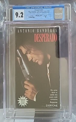 Desperado (VHS 1995) 💎CGC Graded 9.2 A+  Seal 💎 Promo Screener  Classic - Image 1 of 4