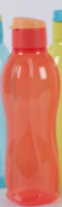 Botella de agua Tupperware 1 L y líquido apretada Big Gulp Verter sello rojo con naranja nueva - Imagen 1 de 1