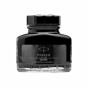 Parker Quink Ink Bottle Black Fountain Pen Ink 30 ml Bottle each - Photo 1/3