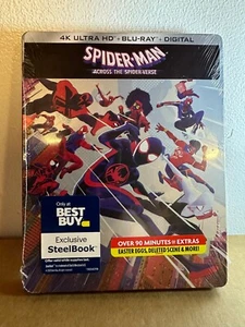 Spider-man: Across the Spiderverse (4K UHD/Blu-ray/Digital) Steelbook - NEW - Picture 1 of 2