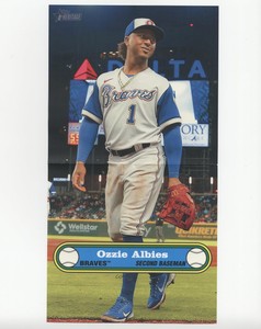 2021 Topps Heritage High Number 1972 Baseball Posters Ozzie Albies #PB-19