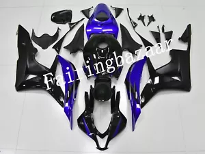 Fit for 2007 2008 CBR600RR Blue Black ABS Injection Mold Bodywork Fairing Kit - Foto 1 di 7
