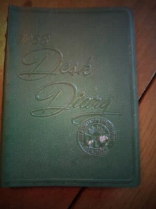 VINTAGE 1958 SOFTCOVER DESK DIARY CALENDAR AID ASSOCIATION FOR LUTHERANS - Picture 1 of 20