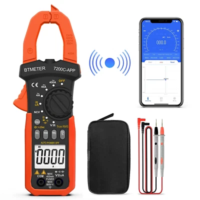 BTMETER 4000 uA AC DC Stromzange Zangenamperemeter Zangenmultimeter TRMS Messger - Bild 1 von 4