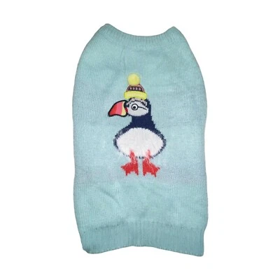 NWT Top Paw Light Blue Penguin Holiday Winter Christmas Pullover Dog Sweater L - Image 1 of 4