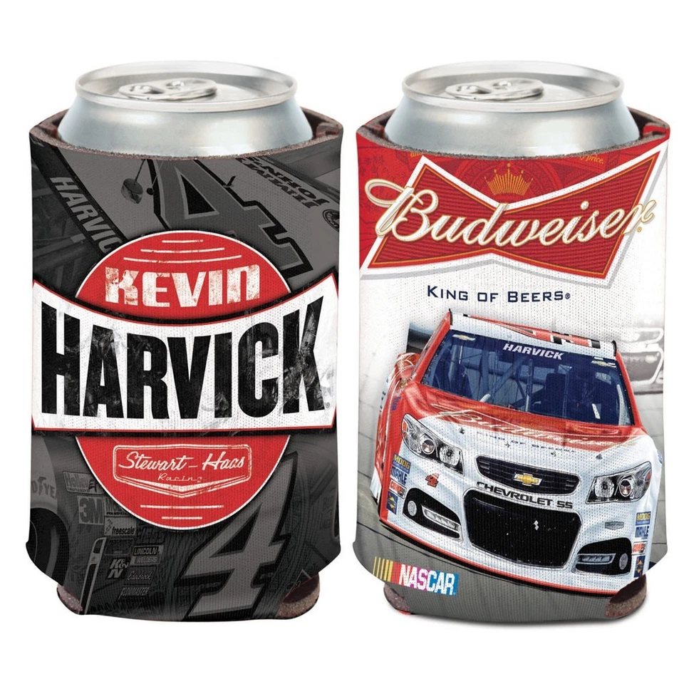 Kevin Harvick 2015 Wincraft #4 Budweiser 12oz Can Coolie FREE SHIP! - Image 1 of 1