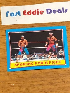 1987 TOPPS WRESTLING WWE WWF THE ISLANDERS CARD 28 HAKU AND TAMA MENG UMAGA - Picture 1 of 2