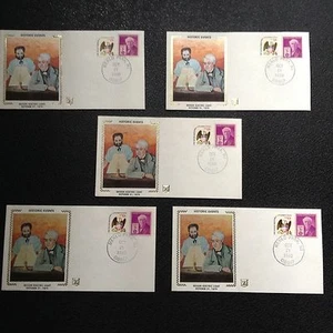 Lot 5 USA Historische Ereignisse "Z" Seidenbezüge Edison elektrisches Licht von 1980 - Bild 1 von 2