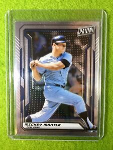 MICKEY MANTLE BASEBALL CARD JERSEY #7 YANKEES SP 2019 National VIP Silver Chrome