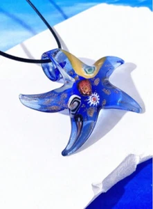 Colgante Estrella de Mar Cristal Azul Océano - Imagen 1 de 1