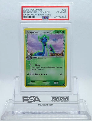 POKEMON EX DRAGON FRONTIERS DRAGONAIR #28 REVERSE FOIL GEM MINT #40768798 POP 8 - Image 1 of 4