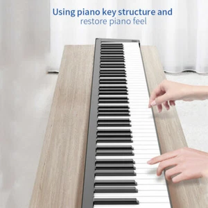 Pieghevole Pianoforte Digitale 88 Tasti, con batteria da 1750 mAh e USB MIDI - Bild 1 von 11