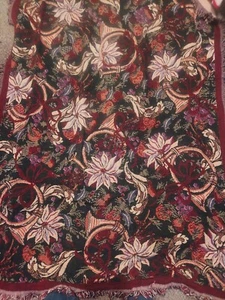 Goodwin Weaver 100% Baumwolle Gobelin Überwurf Made in USA 42x63 Weihnachtssterne - Bild 1 von 5