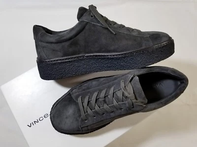 NUEVO EN CAJA Zapatillas Vince Neela Gamuza Plataforma Con Cordones en Peltre $295 Foto 1 de 4
