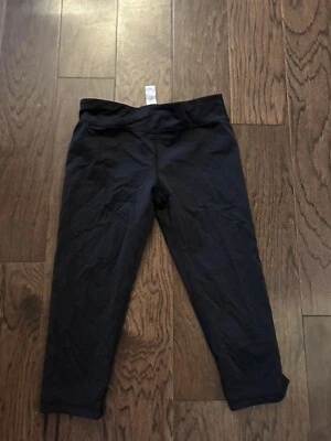 Ivivva by Lululemon Girls Size 14 Yoga Pants Cropped Capri Leggings Black - Image 1 of 4