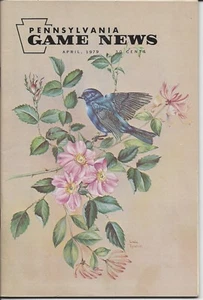 Pennsylvania Game News April 1979 cover by Linda Reinbold indigo bunting - Picture 1 of 1