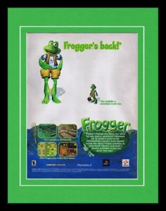 2001 Frogger PS2 Game Boy Advance 11x14 Framed ORIGINAL Vintage Advertisement  - Picture 1 of 1