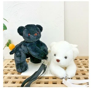 crossbody PLUSH BAG puppy with angel wings Puppy Shape Messenger - Picture 1 of 12