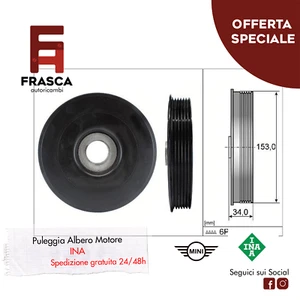 KW Puleggia Albero Motore INA Mini Clubman Cooper 80 KW 109 CV 2007/2010 - Imagen 1 de 3