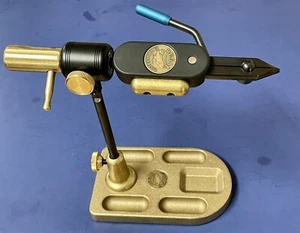 REGAL REVOLUTION FLY TYING VISE. TRADITIONAL JAW, BRONZE POCKET BASE. USA MADE. - Picture 1 of 2