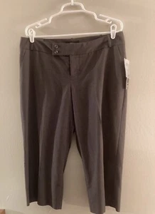 MOSSIMO STRETCH MODERN FIT - Pantalones capri de vestir negros - Talla 12 - NUEVOS CON ETIQUETAS - Imagen 1 de 6