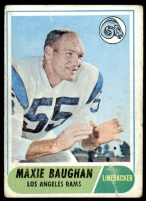 1968 TOPPS MAXIE BAUGHAN LOS ANGELES RAMS #210 - Image 1 of 2