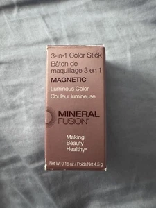 Mineral Fusion - 3-in-1 Color Stick Berry Glow 0.16 Oz NEW In Box - Picture 1 of 2