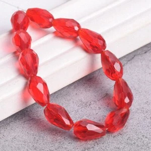 Teardrop Crystal Glass Beads Faceted Loose Bead DIY Crafts Jewelry Making Charms - Picture 1 of 57