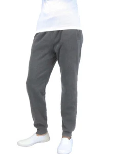Galaxy By Harvic Mens Tech Fleece Slim Fit Jogger Pants Heather Navy Size:2XL - Picture 1 of 1