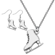 3 Pcs Schlittschuh-Ohrring-Halskette Männer Und Frauen Halsschmuck