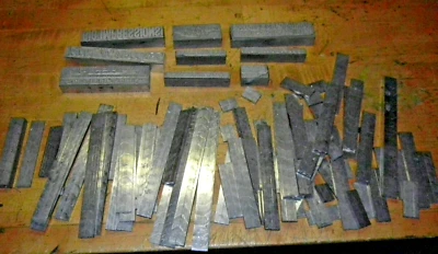 PILE OF PRINTING BLOCKS & SPACER PLATES POSSIBLE HOT FOIL PRESS OR LETTER PRESS - Image 1 of 4