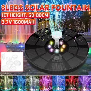 FONTANA SOLARE DA GIARDINO POMPA GALLEGGIANTE DECORATIVA PER LAGHETTO STAGNO - Bild 1 von 11