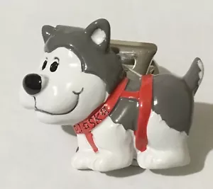 Alaskan New Resin Husky Dog Memo Magnet Clip - Picture 1 of 5