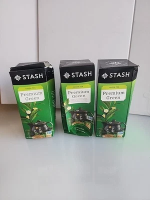 Stash Green Tea - Premium Green (90 bolsitas de té) 2,1 OZ (60 g) cajas dañadas  Foto 1 de 3