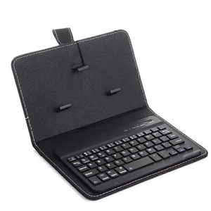 Mobile Bluetooth wireless Keyboard Leather Case Protective Cover For iPhone iPad - Picture 1 of 16