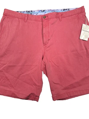 Pantalón Corto Tommy Bahama Boracay Frente Plano Nuevo con Etiquetas Talla 44 Geranio Salvaje 10 pulgadas Entrepierna Foto 1 de 4