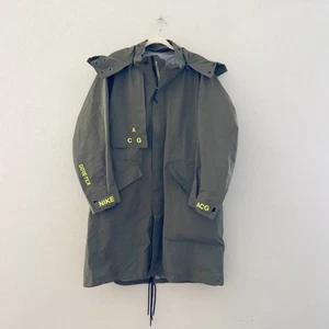 Nike Lab ACG Gore Tex Jacket Mens Med Green Windbreaker Street Gorpcore Utility - Picture 1 of 16