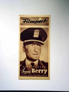 Sergeant Berry - Hans Albers - Filmpost Programm - FP ungelocht (4/22) - Picture 1 of 1