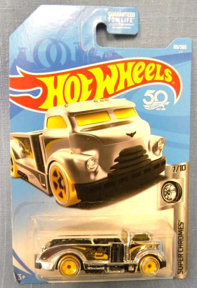 Mig Rig 2017 Chrome Hot Wheels Super Chromes Truck New Sealed Carded - Image 1 of 2