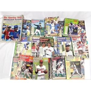 VTG 1980s Baseball Digest Magazines Lot of 30 Professional Sports 1988 Yearbook - Picture 1 of 10