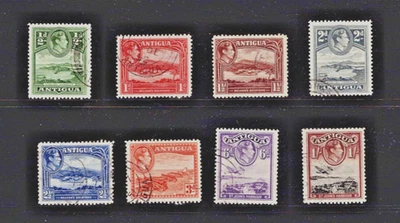 Antigua: 1938, King George VI definitive very good used, short set to 1/- - Image 1 of 2