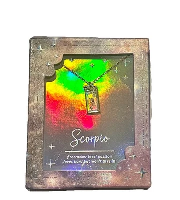 14k Gold Dipped Zodiac Scorpio Pendant Necklace NWT - Image 1 of 4