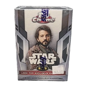 2023 Topps Chrome Star Wars Trading Cards Factory Sealed 10 Pack Blaster Box - Picture 1 of 4