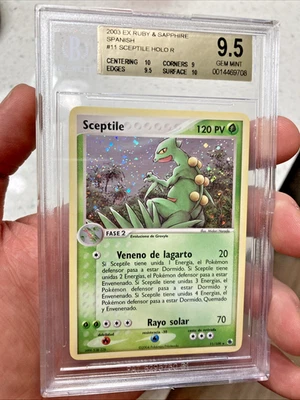 ~ESP~ SPANISH BGS 9.5 Sceptile 11/109 Holo Ruby Sapphire Pokemon Card Gem Mint - Image 1 of 4