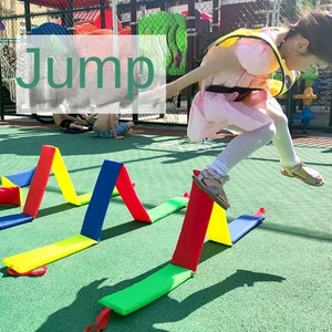 Juego de agujeros de perforación de celosía de salto juego al aire libre juguetes jardín de infantes deportes - Imagen 1 de 17
